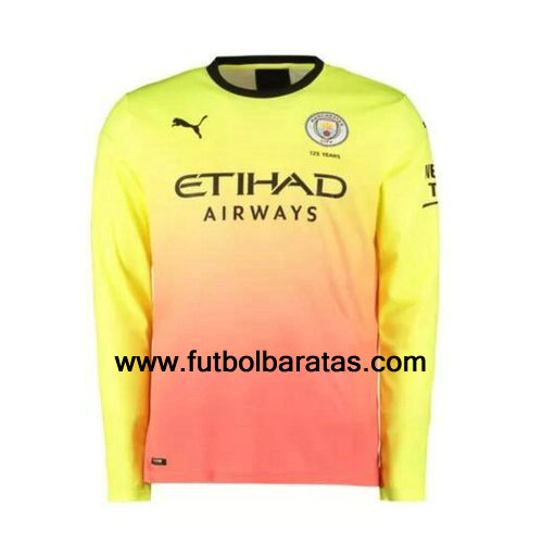 Camiseta manga larga del Manchester City 2019-2020 Tercera Equipacion